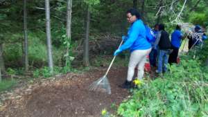 Trail Maintenance at Wilderness State Park.