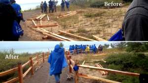 We Built It One Log At A Time!