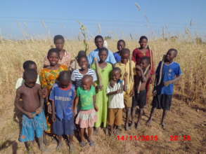 children at the farm