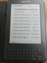 list of eBooks on 1 device