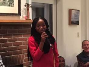 Speaking at an NAA fundraising event