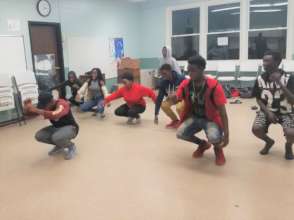 Our new dance instructor, Avid Tumaini