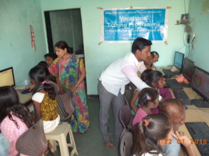 Students Taking Education of Computer Practical
