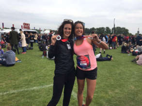 Maya at the Hackney Half Marathon