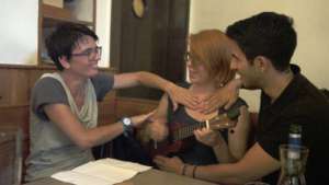 Scene from "seeing voices" with B.Schuster