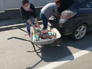 Delivering basic need packages at home