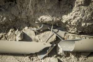 Broken water pipes
