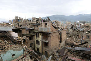 Devastation after the earthquake