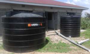 Water tanks at akili school