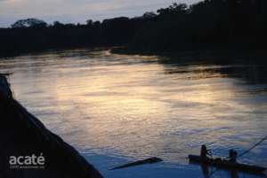 Lower Javari river at Colonia Angamos