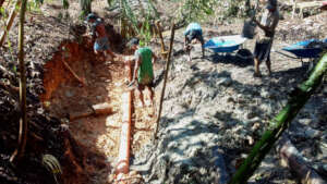 Constructing a diversion channel