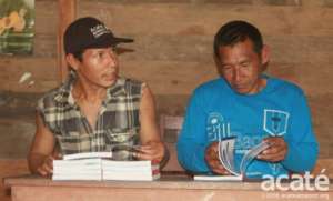 Distributing the reader at a community meeting