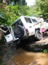 Ambulance in ravine