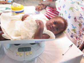 Baby receiving treatment