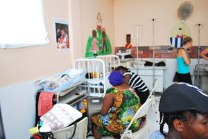 Frances in the Paediatric unit