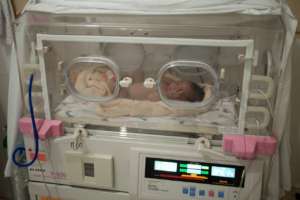 baby in incubator