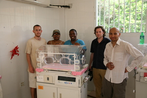 Our team with the new incubators!