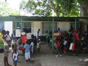 Women and children at our recent vaccination day