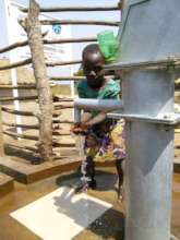Collecting water for the first time in Aberidwogo