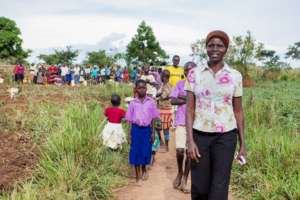 Paska S. (above) mobilizing community support