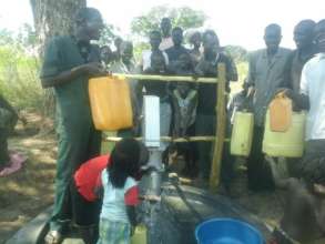 Strong water flow excites Atiak residents