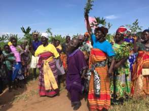 Borehole handover celebration at Alyeli village