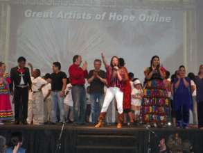 HOPE students celebrating a cross-cultural day