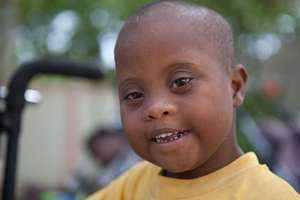 One of Robinson's friends at the respite home