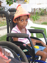 One of our kids in afternoon play
