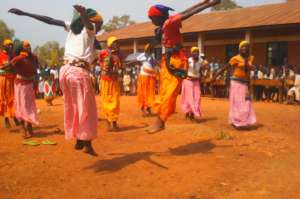 Girls Dancing at Open Door Garden Celebration