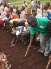 Students Preparing the Soil