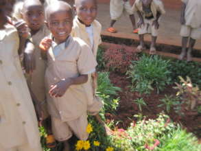 Students at Mugutu primary school