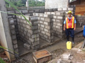 Student from Earthquake Area Rebuilding Skills