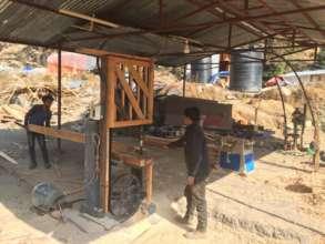 Own carpentry and electricity plant