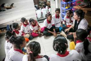 Dr. Karishma leads a women's health workshop