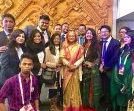 With Honorable prime minister of Bangladesh