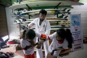 Teaching surfer girls self-defense