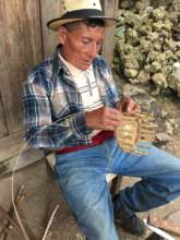 Traditional Ixil wicker weaving.