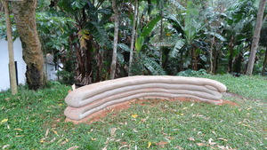 Several layers used in superadobe constructions.