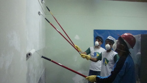 Painting classroom.