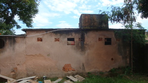 Back side of change room