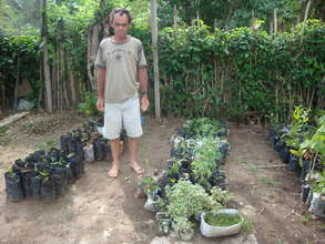 Antonio moved his seedlings to the new nursery.