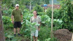 We are now working to improve this home garden.