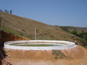 The irrigation tank is ready.