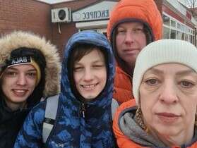Family from Mariupol City