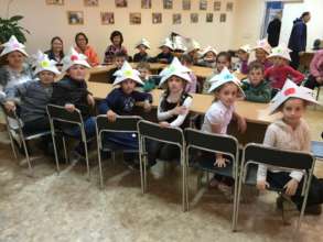 Origami workshop for refugee children