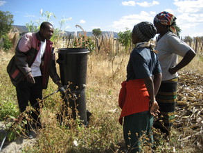 ASAP Field Officer teaches of installation of Drip Irrigation