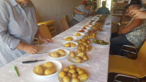 Potato Tasting in the Eco-Training Center