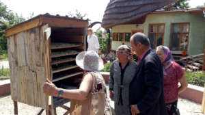 Elderly Center members discover solar dried herbs