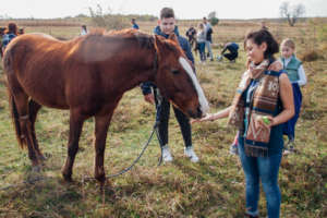 ActivePeace participants connect with nature/ self